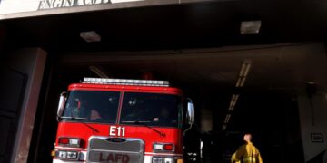 Motorcyclist who lost leg wins $28-million verdict after suing over L.A. firetruck crash