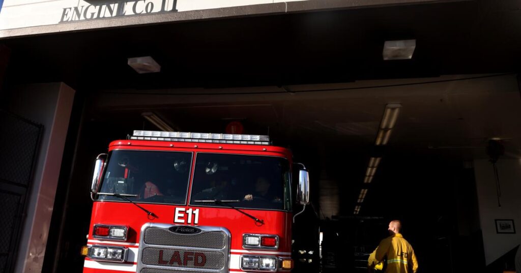 Motorcyclist who lost leg wins $28-million verdict after suing over L.A. firetruck crash