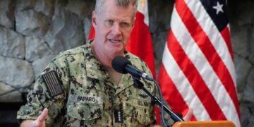 Top U.S. admiral warns against coercion, says no nation will dominate Indo-Pacific