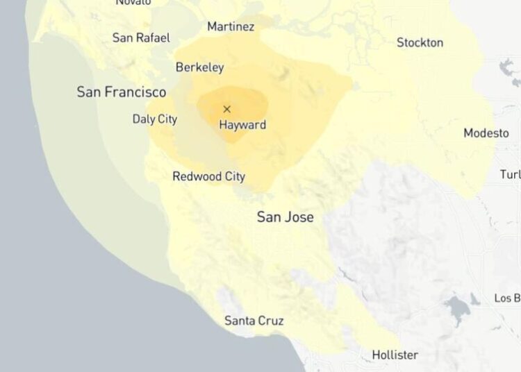 Magnitude 3.8 earthquake centered in Oakland shakes Northern California