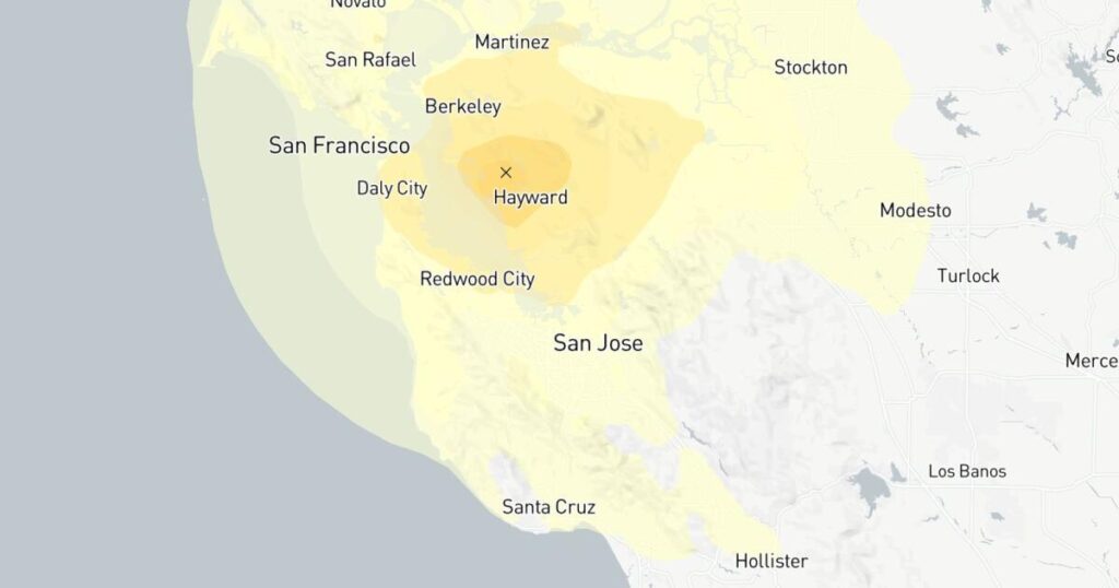 Magnitude 3.8 earthquake centered in Oakland shakes Northern California