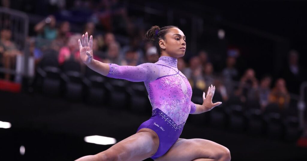 Hezly Rivera captures her second straight U.S. women’s gymnastics title