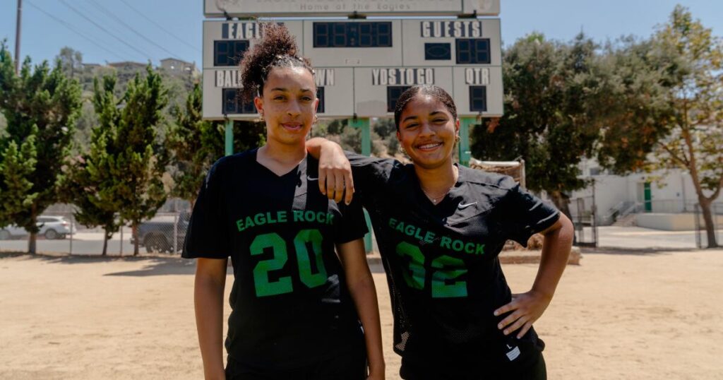Moore sisters, Nylah and Cinzia, are ready to be standouts for Eagle Rock in flag football, basketball
