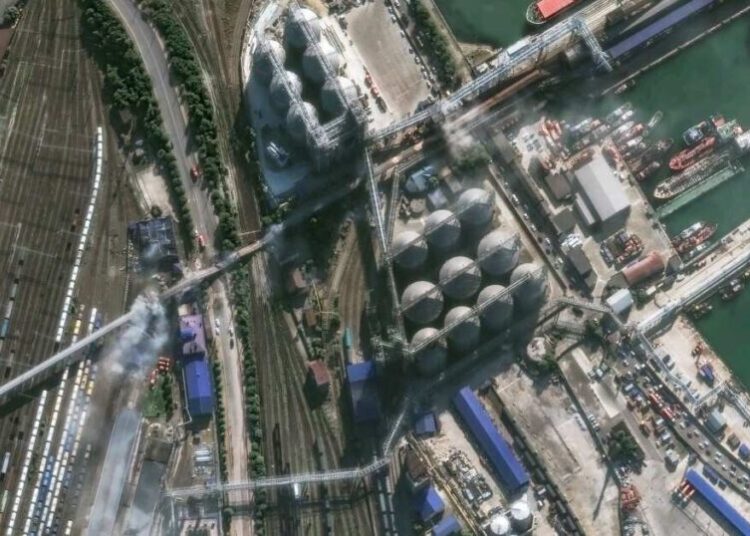 Ukrainian drones strike a major refinery deep inside Russia, setting it ablaze
