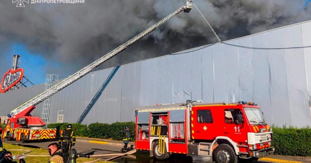 Russian drones kill 14 people at a shopping mall in a central Ukrainian city, officials say