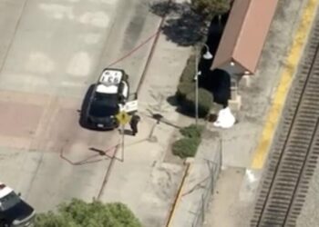 Man stabbed to death on Metrolink platform in San Fernando Valley