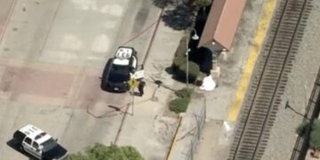 Man stabbed to death on Metrolink platform in San Fernando Valley