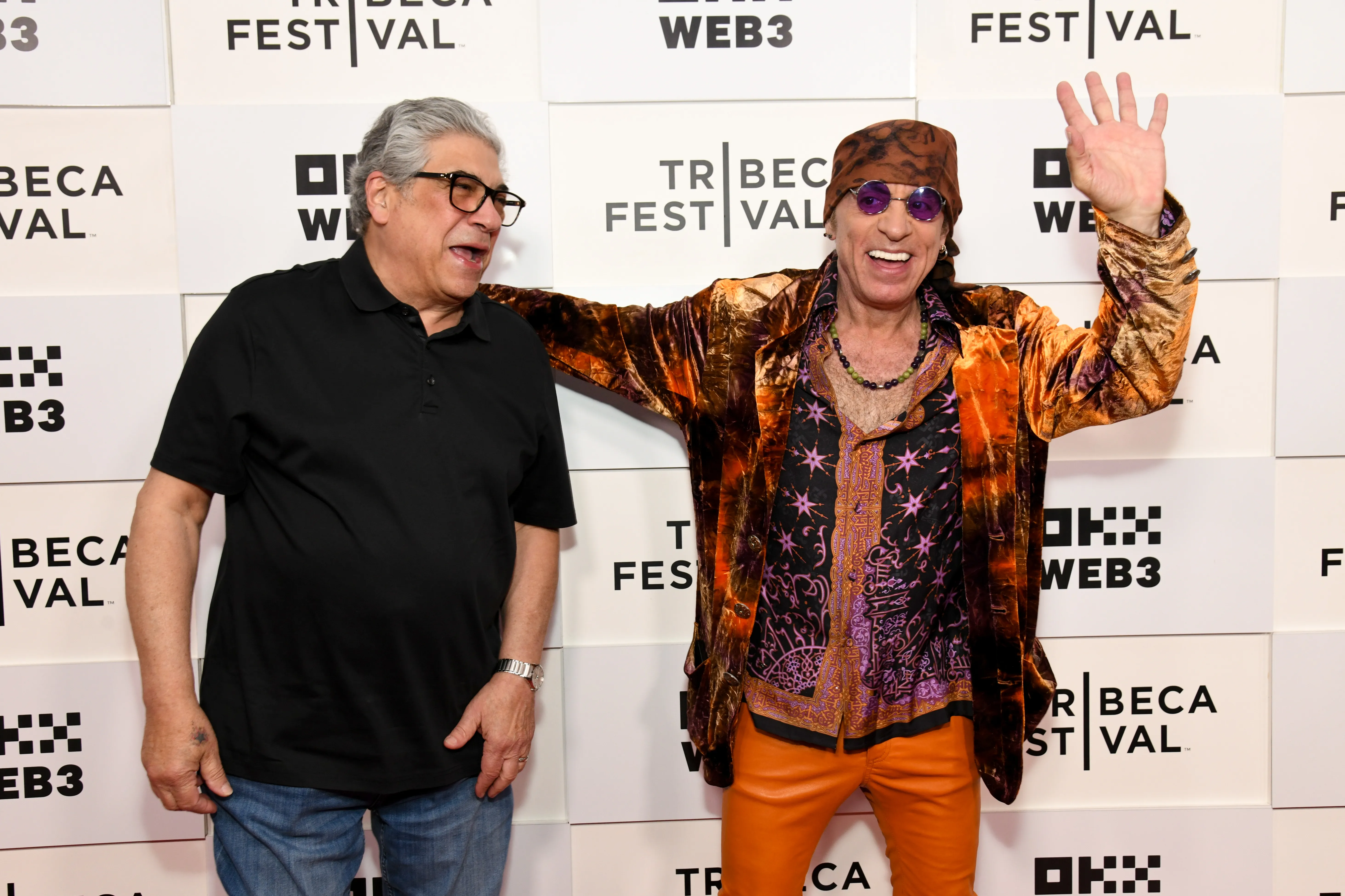 Vincent Pastore and Steven Van Zandt pose for a photo at the