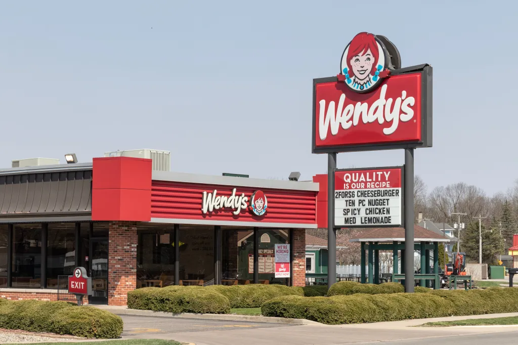 A Wendy's fast food restaurant