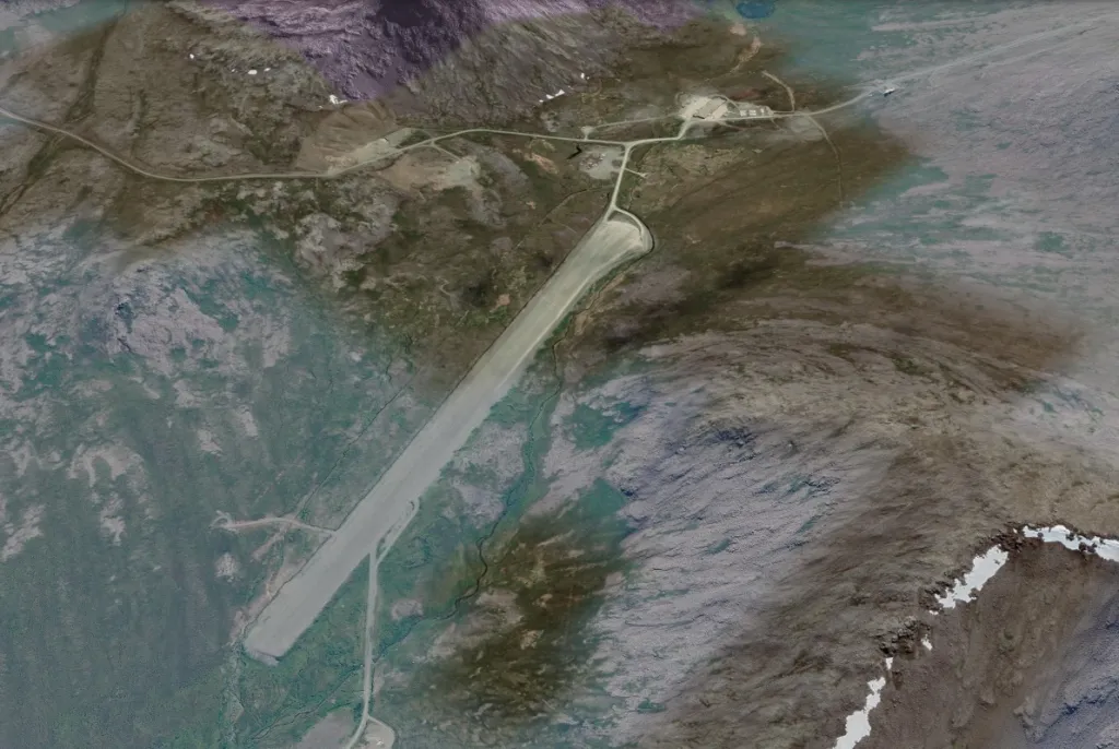 The crash happened at Cape Newenham Long Range Radar Site Airport, approximately 450 miles west of Anchorage, Alaska.