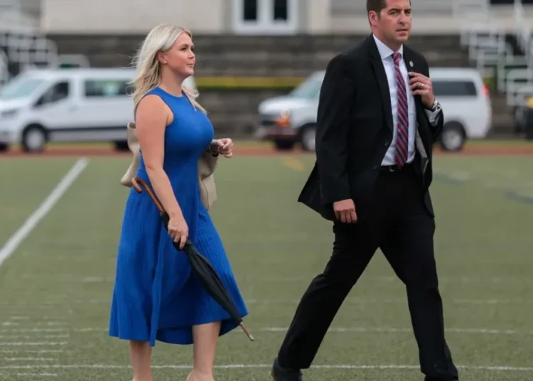 Karoline Leavitt leaving Trump’s White House