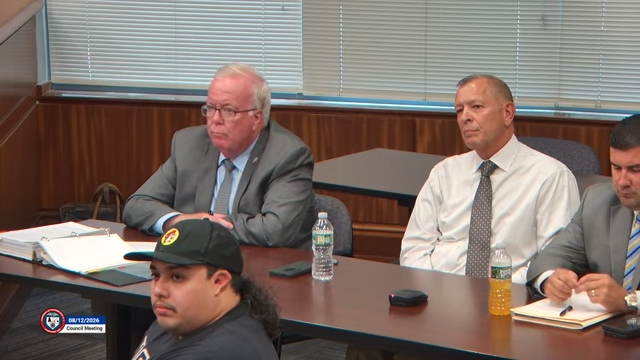 Woodbridge Mayor John McCormac attends a township council meeting on Aug. 12, 2026. 