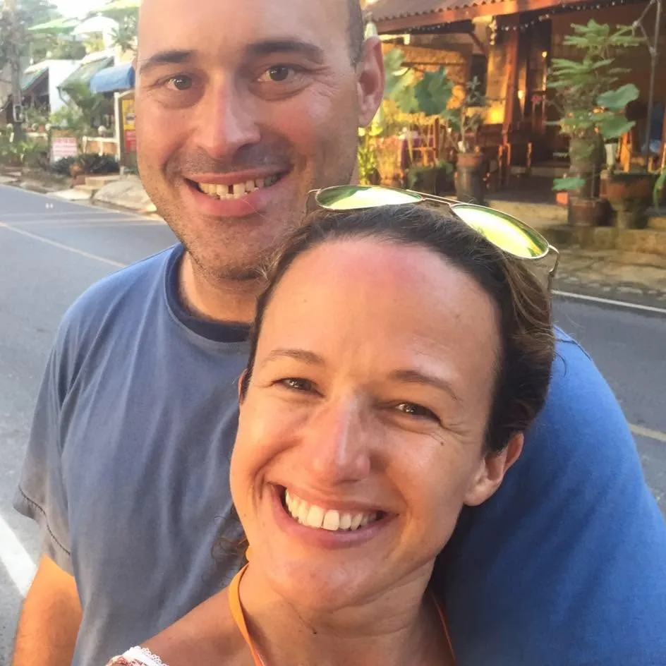 Michael De Simone with his wife Daisy in a photo posted in January 2016.