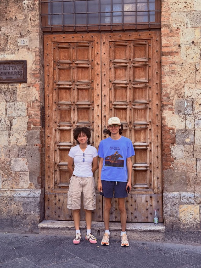 Jennifer Lopez's twins on a road trip in Italy.