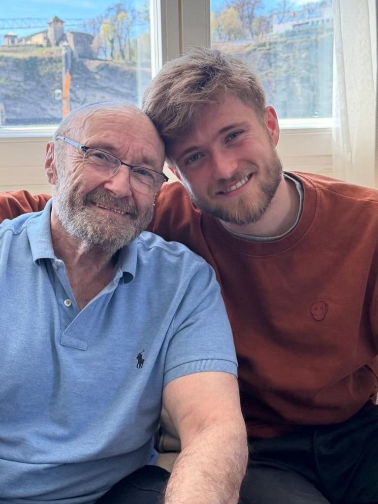 Phil Collins with his son Matthew.