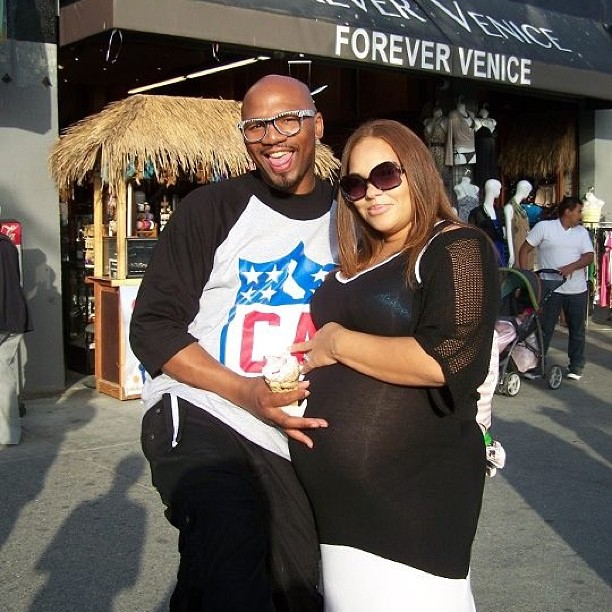 Sam Monroe and his pregnant wife Shawna Stewart.