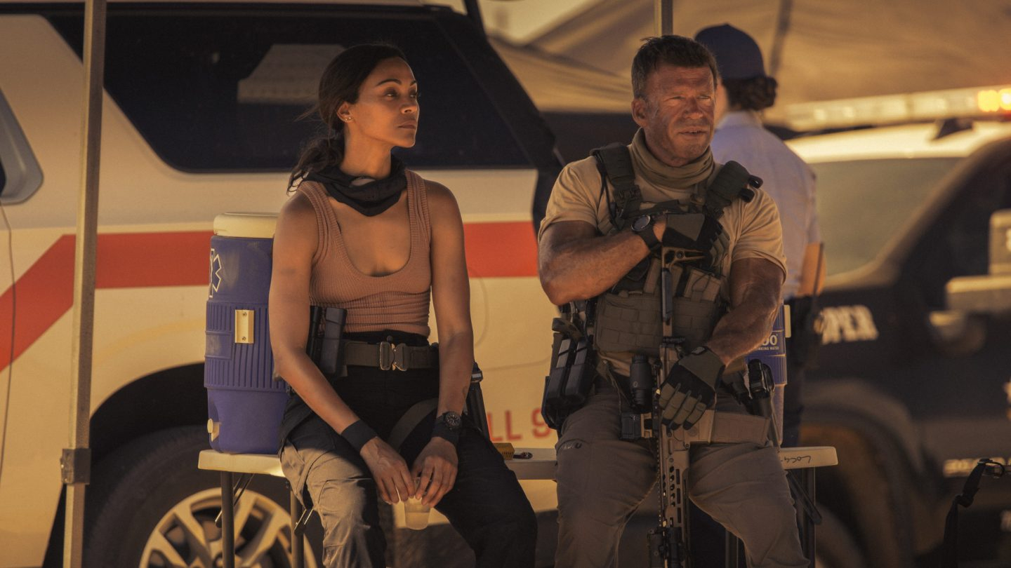 Saldaña opened up about Taylor Sheridan's intense 