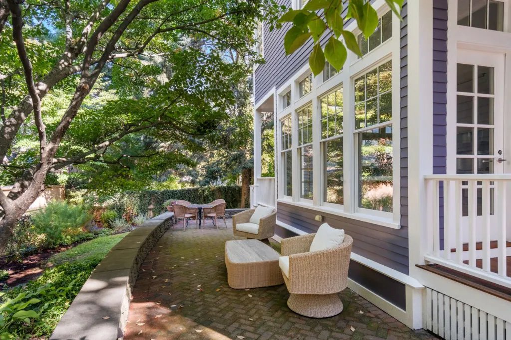 One of the home's relaxing outdoor spaces.