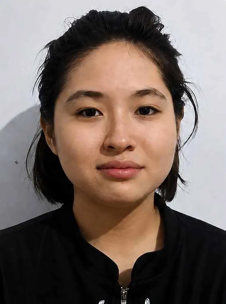 Headshot of Michelle Itzayana Fuentes Calderón, a 15-year-old with dark hair and eyes, wearing a black collared shirt.