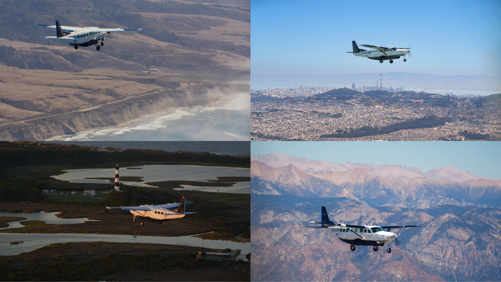 Composite of airplane shots.