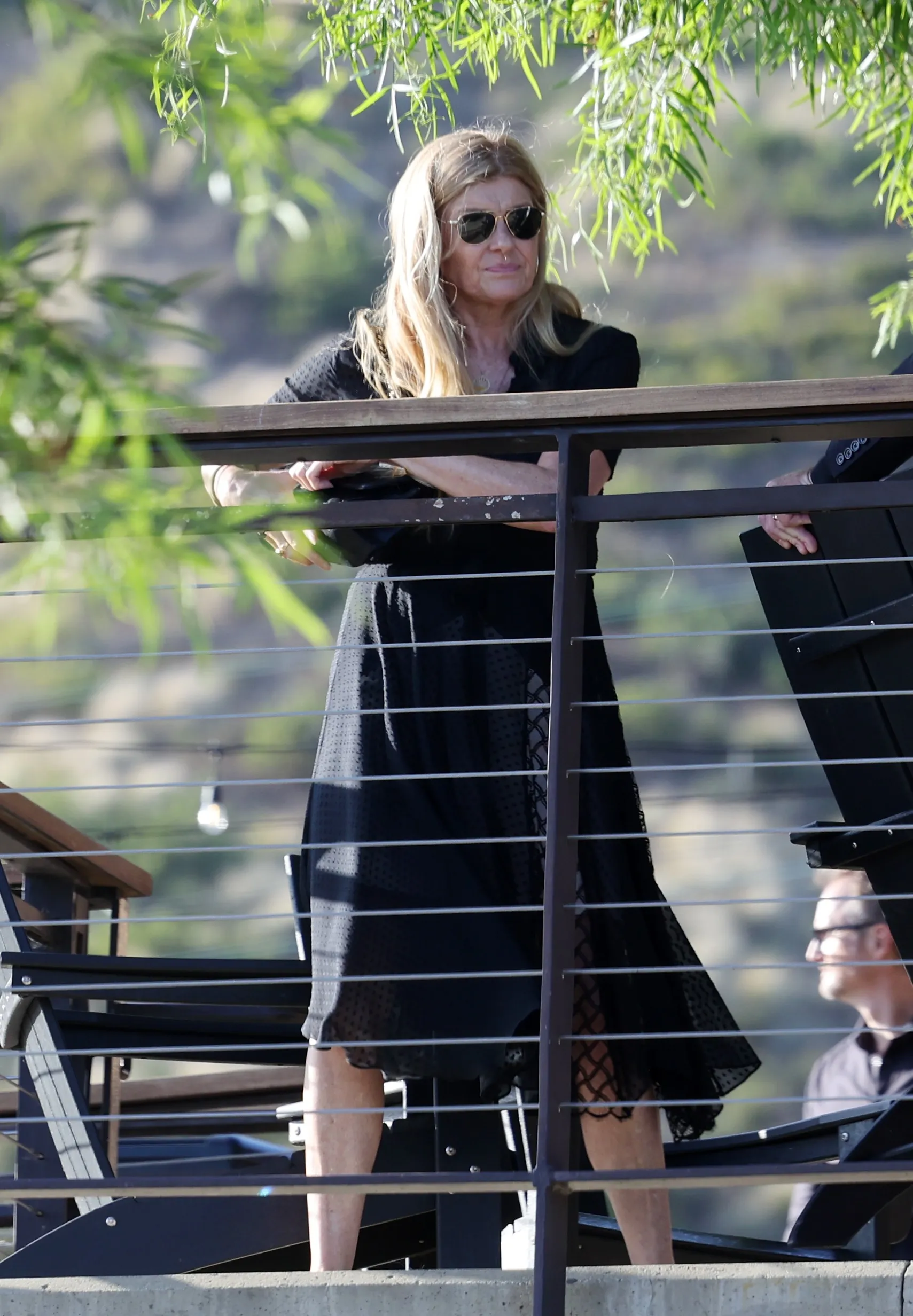 Connie Britton at Hayden Panettiere's memorial Saturday