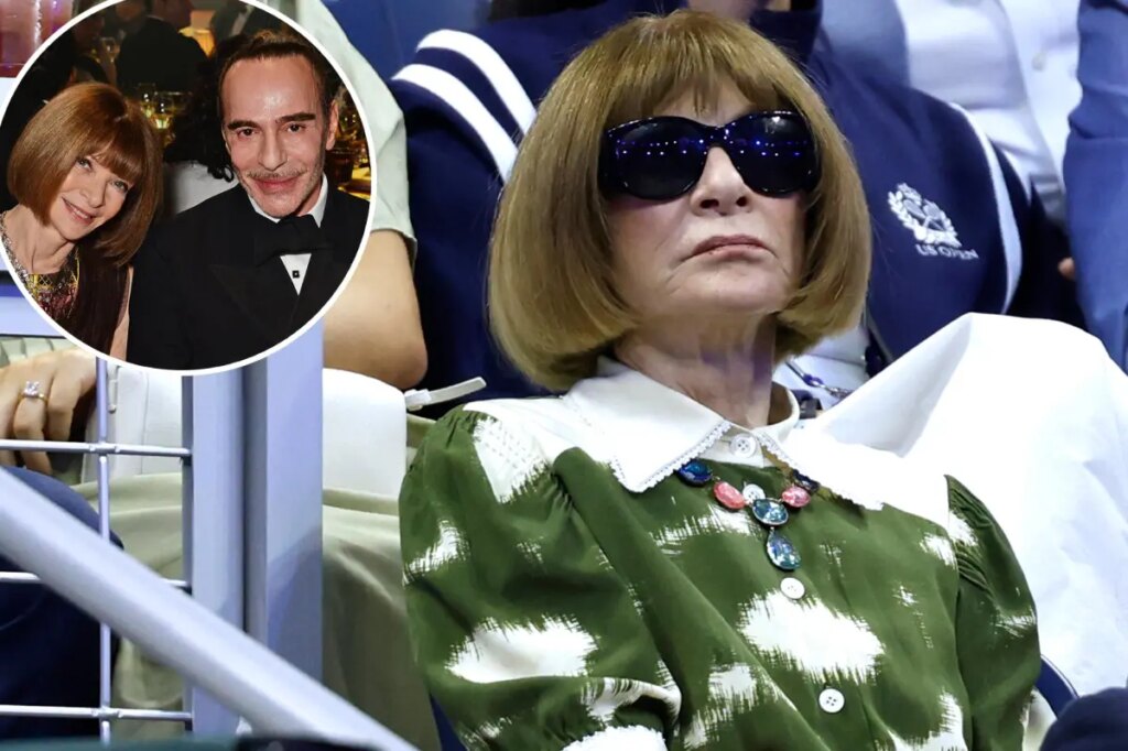 Anna Wintour looks downcast during US Open appearance hours after John Galliano Met Gala drama