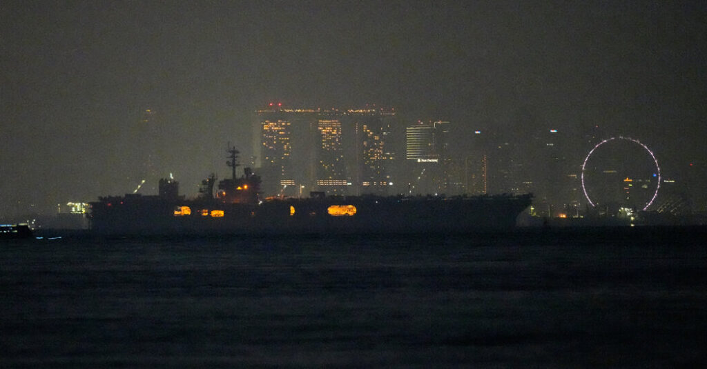U.S. Warship Is Close to Thai R&R Spot After Long Iran Deployment