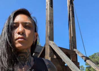 He brought a guillotine to D.C. He didn’t expect to face a felony.