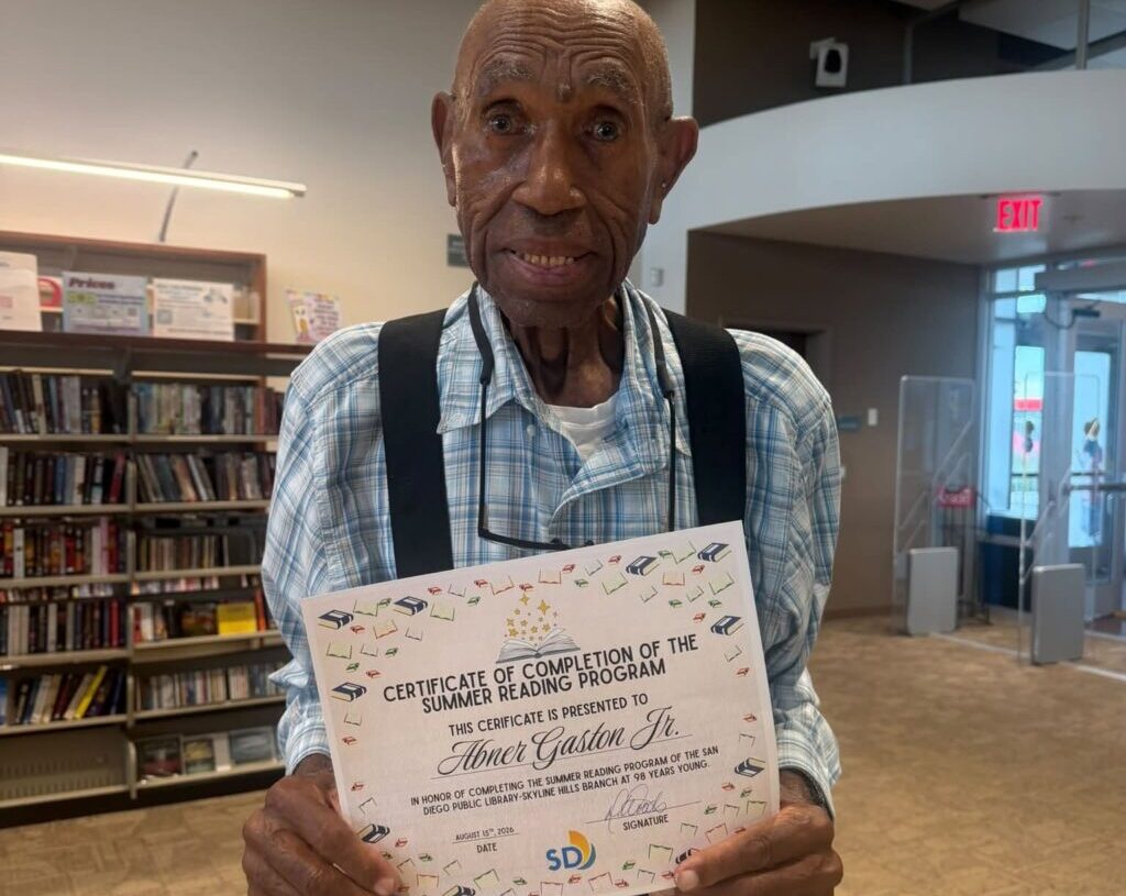 At 98, he took on a summer reading challenge. He plans to do it again at 99.
