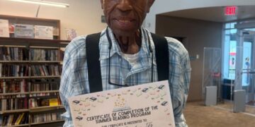 At 98, he took on a summer reading challenge. He plans to do it again at 99.
