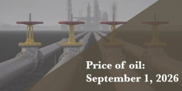 Current price of oil as of September 1, 2026