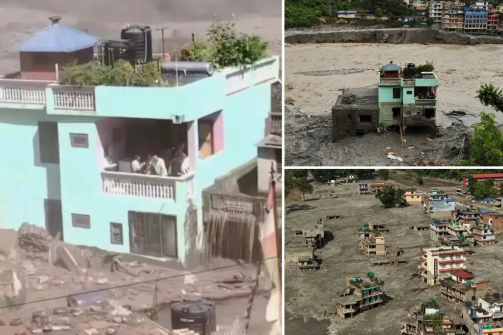 Nepal ‘miracle house’ stays standing as raging floodwaters destroy everything around it