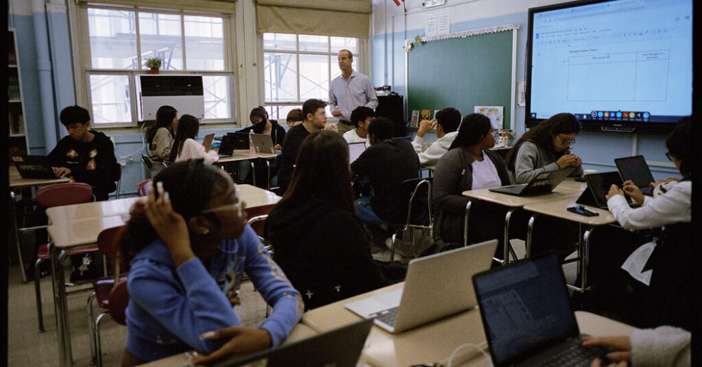 A.I. Is Largely to Be Banned in N.Y.C. Elementary and Middle Schools