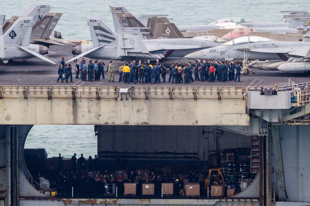USS Abraham Lincoln docks in Thailand after 9 months at sea