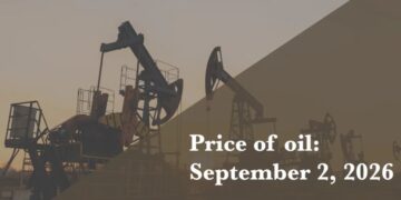 Current price of oil as of September 2, 2026