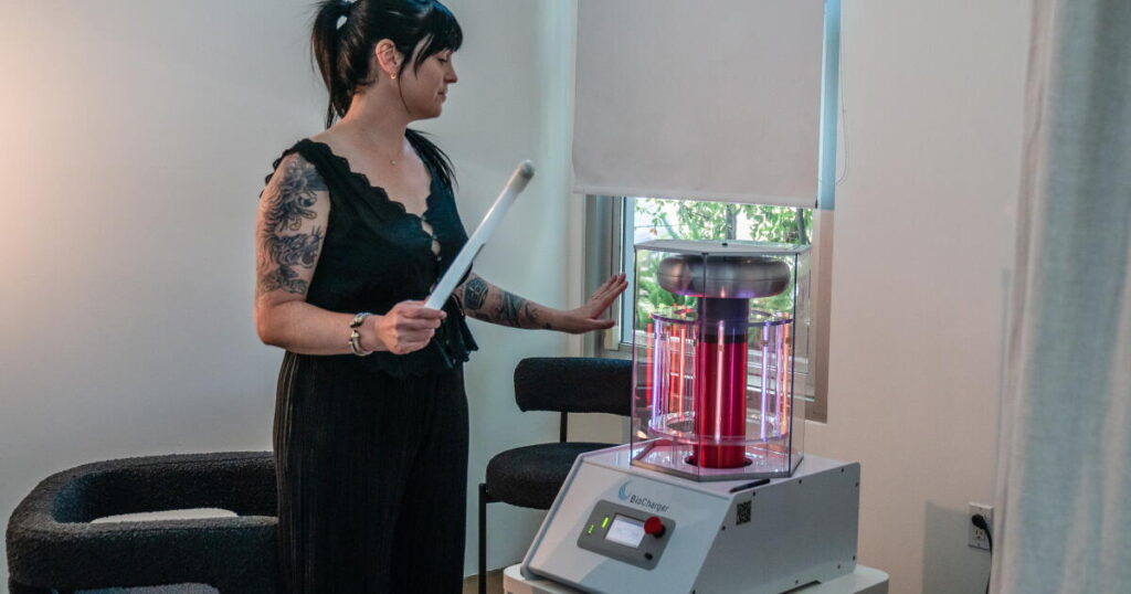 What’s the deal with … this Kardashian-approved ‘stress relief’ machine?
