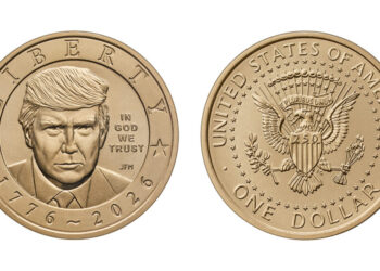 U.S. Mint puts golden $1 coin with Trump’s image into circulation