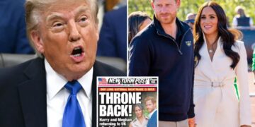 Trump ‘happy’ Prince Harry, Meghan Markle left US  — but he ‘would not have taken them back’