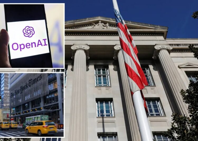 DOJ sides with OpenAI over NY Times in lawsuit alleging AI copyright infringement