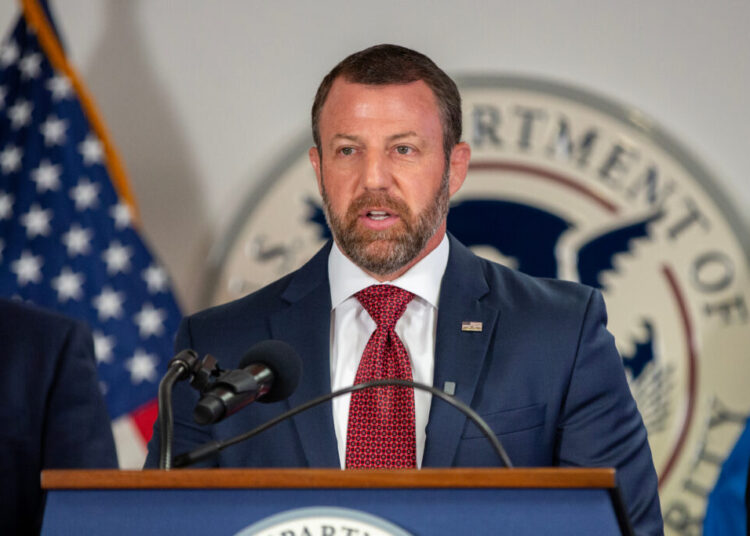 Plane carrying DHS Secretary Mullin makes emergency landing after engine failure