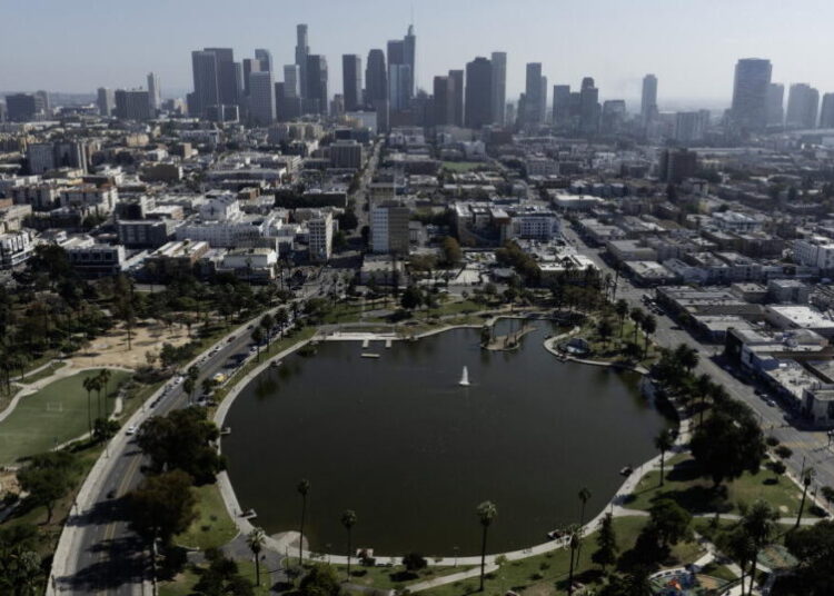 L.A. is building a mystery fence around MacArthur Park