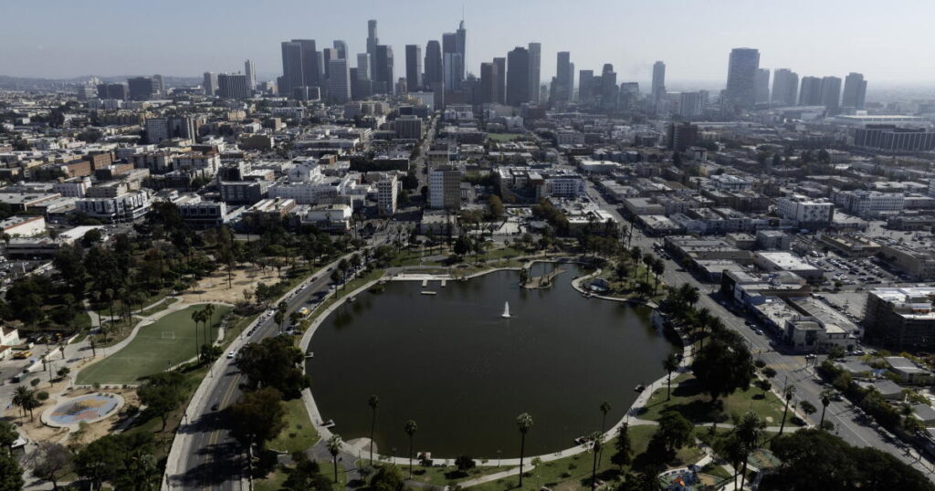 L.A. is building a mystery fence around MacArthur Park