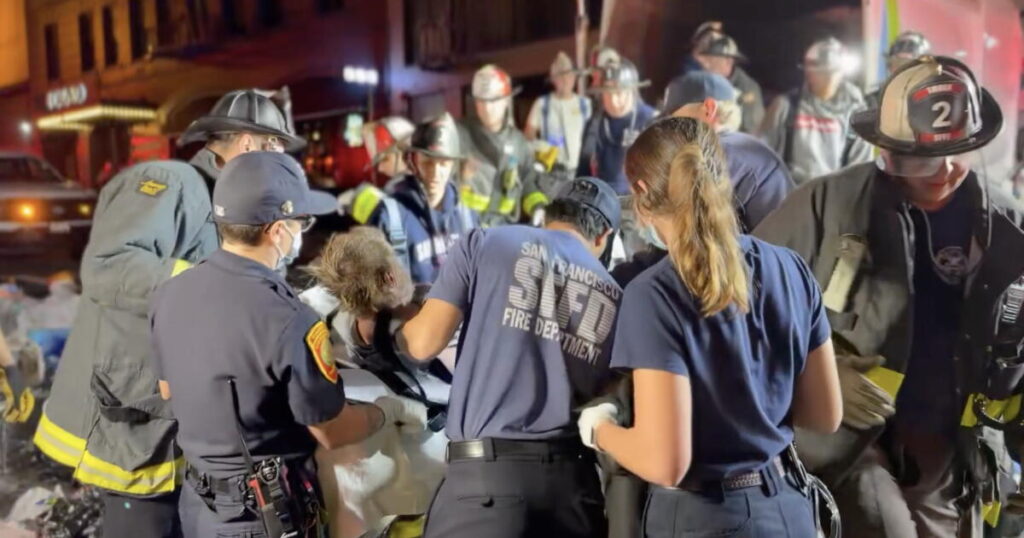 Firefighters rescue dumpster diver trapped for hours inside San Francisco garbage truck