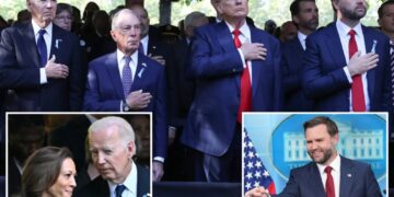 Vance says no ‘security concern’ behind Trump missing 9/11 Ground Zero ceremony — where he jokes he’ll have ‘intellectual’ chat with Biden