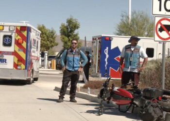 Motorcyclist intentionally drives into Amazon protesters outside warehouse near Riverside, officials say