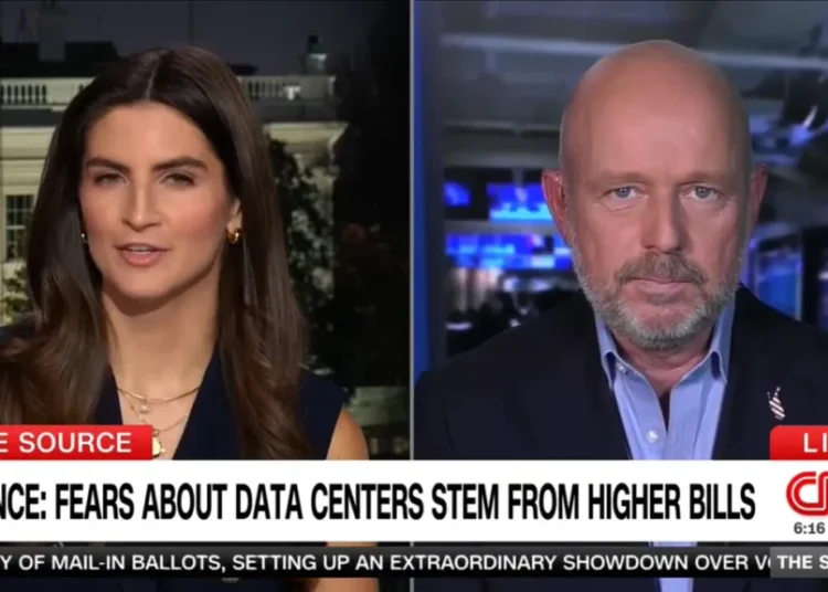 ‘I’m going to get in trouble!’ Trump-backed candidate squirms over data centers on CNN
