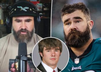Jason Kelce looks unrecognizable in throwback photos without his signature scruffy beard