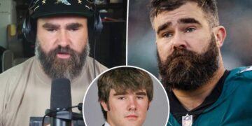 Jason Kelce looks unrecognizable in throwback photos without his signature scruffy beard