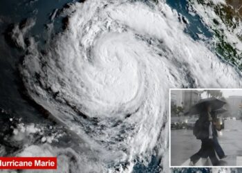 California could get a rare tropical rain hit from Hurricane Marie as Pacific erupts with 3 storms