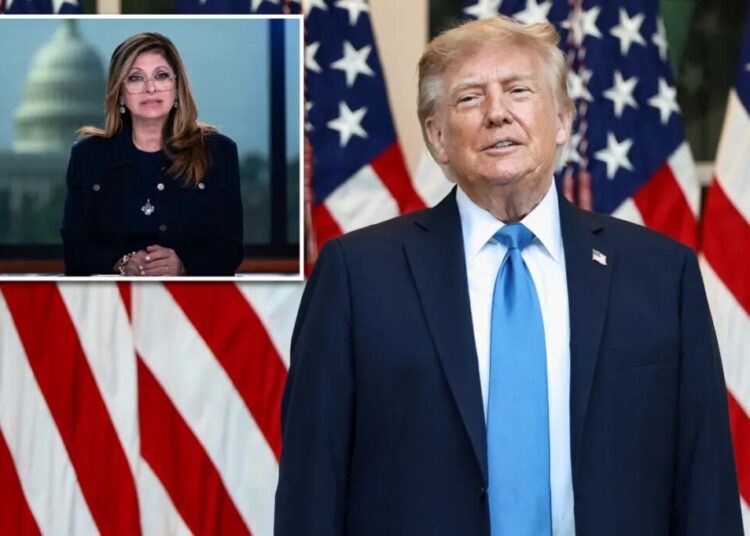 Trump reacts to ‘true warrior’ Maria Bartiromo leaving Fox News